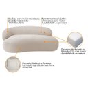 Ver imagem 7 de Recamier Sofá Curvo Luxo Recepção Lado Direito Canadá 180cm Linho Bege - Incasa Decor