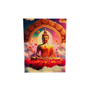 Ver imagem 1 de Quadro Buda Flor de Lotus e Nuvens 20x30 Arte de Parede