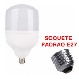 Kit 2 Lâmpada Super Led 30w Bulbo E27 6500k Bivolt - 3