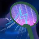 Ver imagem 5 de Raquete Eletrica Mata Mosquito 4 em 1 Pernilongo Mosca Inseto Luz UV Automatico Repelente Luminaria 