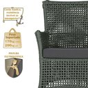 Ver imagem 2 de Jogo Sofá e 2 Poltronas Igapó Alumínio Fendi E11 Trama Verde