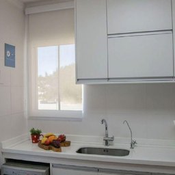 Persiana Rolo Screen 3% Branco - 1,90m X 1,90m - 3