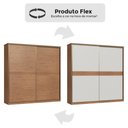 Ver imagem 7 de Guarda Roupa Casal Master New 2 Portas Correr 2 Gavetas MDP Cedro-Blanc Móveis Castro
