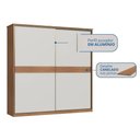 Ver imagem 6 de Guarda Roupa Casal Master New 2 Portas Correr 2 Gavetas MDP Cedro-Blanc Móveis Castro
