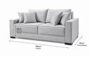Ver imagem 4 de Sofá 1,80m Lisboa Linho Off White Conforto Premium