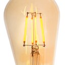 Ver imagem 3 de Kit 5 Lâmpada Filamento de Led Poptem St64 4w 220v 14cm Decorativa Transparente