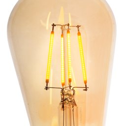 Kit 5 Lâmpada Filamento de Led Poptem St64 4w 220v 14cm Decorativa Transparente - 3