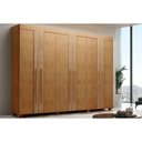 Ver imagem 1 de Guarda Roupa Casal 6 Portas e 6 Gavetas C- Pés Lucca Premium Naturale Rufato