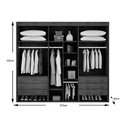 Ver imagem 7 de Guarda Roupa Casal 6 Portas e 6 Gavetas C- Pés Lucca Premium Naturale Rufato
