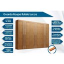 Ver imagem 6 de Guarda Roupa Casal 6 Portas e 6 Gavetas C- Pés Lucca Premium Naturale Rufato