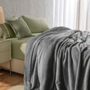 Ver imagem 2 de Cobertor King de Sherpa e Flanel Fleece Karsten 290x260 Cm Eliot Metal