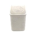 Ver imagem 1 de Kit 03 Cesto de Lixo Basculante Lixeira de Pia 4,5 L Branco