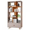 Estante para Livros Office 1 Gaveta Off White/ Cinamomo - Jcm Móveis - 2