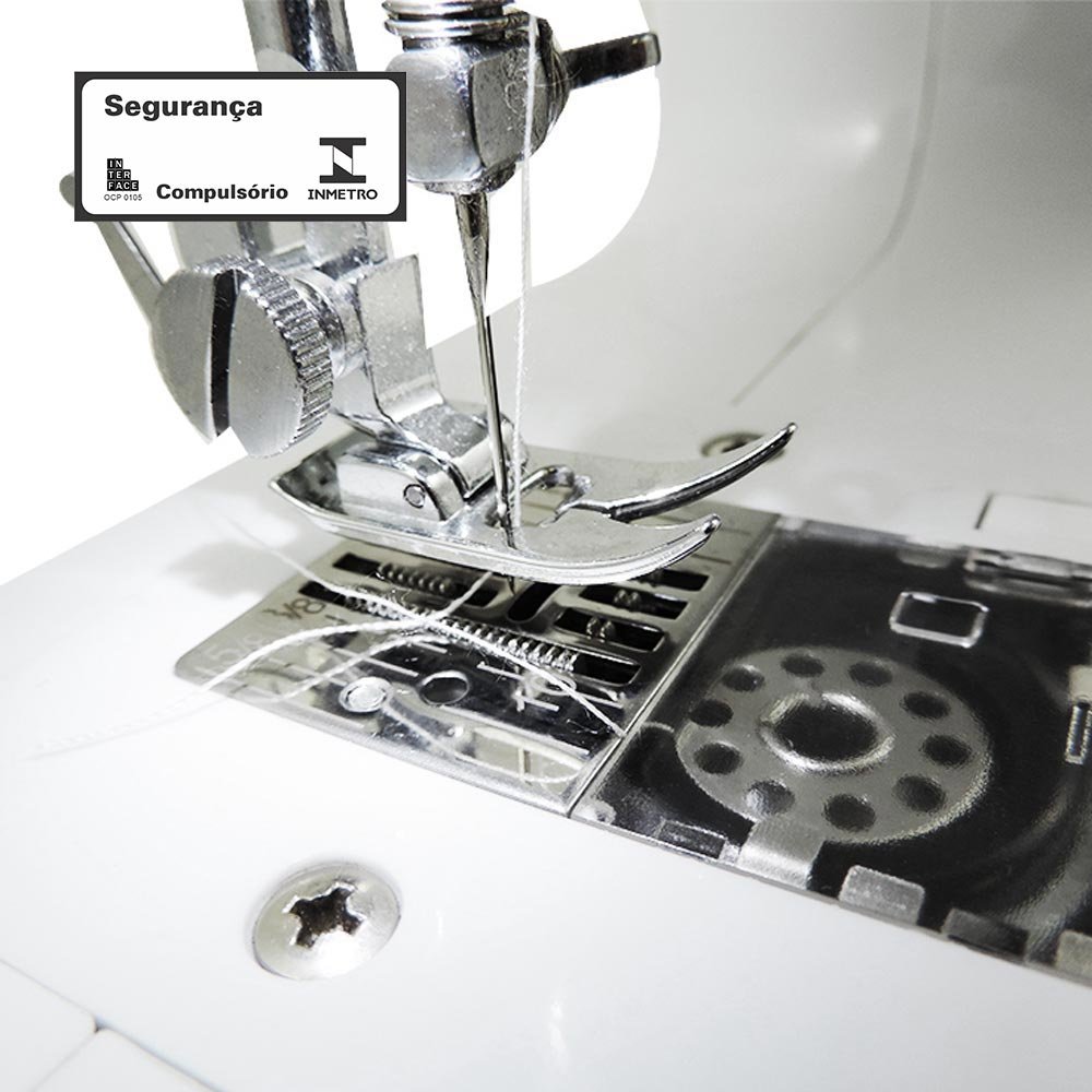 Máquina de Costura Portátil 30 Pontos para Tecidos Leves e Médios Bivolt - West 530 - 6