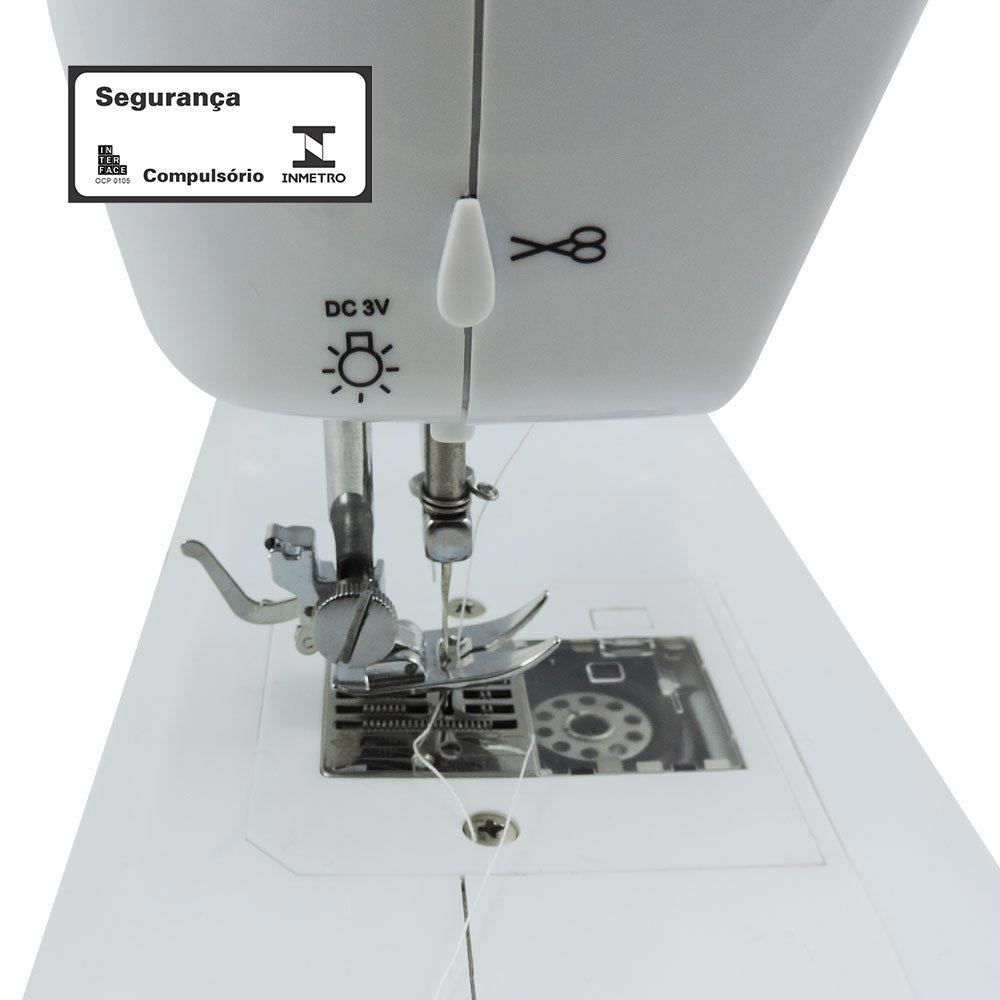 Máquina de Costura Portátil 30 Pontos para Tecidos Leves e Médios Bivolt - West 530 - 5