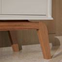 Ver imagem 6 de Aparador Buffet Balcão Organizador 4 Portas Mdf Pé Madeira:off White