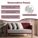 Ver imagem 2 de Namoradeira Moderna com Estilo e Conforto Vermelho Poesia