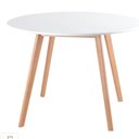 Ver imagem 1 de Mesa De Jantar Redonda Leda 80cm branca