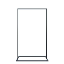 Araras Chão Industrial Elegante P/ Quarto Pequeno 02 Peças Technox Preto - 3