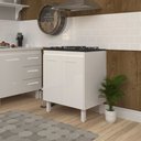 Ver imagem 4 de Balcão de Cozinha Fabi para Fogão Cooktop 5 Bocas Móvel Armário Funcional Branco Mobília Decor