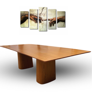 Mesa de Jantar Retangular Duo 235x122cm em Freijo Modelar
