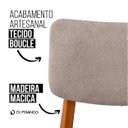 Ver imagem 3 de Kit 8 Cadeiras de Jantar Manuela Madeira Mel Boucle Bege