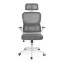 Ver imagem 2 de Cadeira de Escritório Giratória Executiva Viena com Regulagem de Altura - Cinza