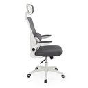 Ver imagem 4 de Cadeira de Escritório Giratória Executiva Viena com Regulagem de Altura - Cinza