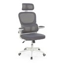 Ver imagem 1 de Cadeira de Escritório Giratória Executiva Viena com Regulagem de Altura - Cinza