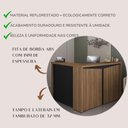 Ver imagem 7 de Balcão para Escritório para Atendimento/recepção Nogal/preto