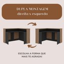 Ver imagem 4 de Balcão para Escritório para Atendimento/recepção Nogal/preto