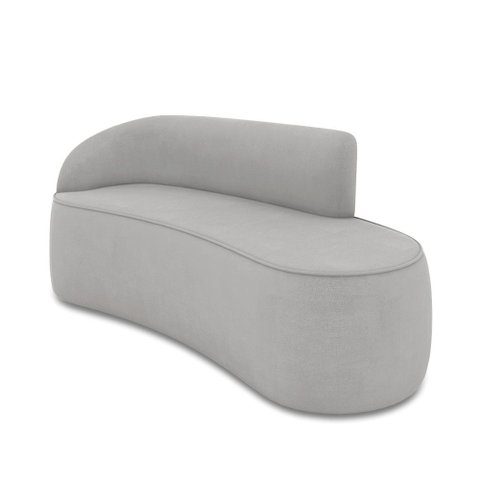 Sofá 3 Lugares Orgânico 180 Cm Morgan Suede Cinza D03 - D’Rossi