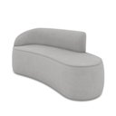 Ver imagem 1 de Sofá 3 Lugares Orgânico 180 Cm Morgan Suede Cinza D03 - D’Rossi