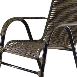 Conjunto 4 Cadeiras E Mesa de centro para Área, Edícula,Fibra sintética com UV Protection-vime/junco - 2