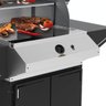 Churrasqueira Americana a Gás Natural com Grelha Dupla em Aço Inox Acendimento Bivolt Saro Preto - 5