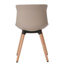 Ver imagem 2 de Cadeira Eames Saarinen Joly Anm6708f Anima Office Polipropileno Nude Base em Madeira Fixa