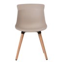 Ver imagem 3 de Cadeira Eames Saarinen Joly Anm6708f Anima Office Polipropileno Nude Base em Madeira Fixa