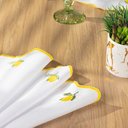Ver imagem 4 de Kit 6 Jogos Americanos Bordado Simples com Guardanapos - Sicilia