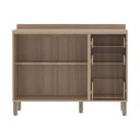 Ver imagem 2 de Balcão Pia Luciane Yara, 2 Portas, 3 Gavetas Vanilla/perola