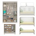 Ver imagem 5 de Quarto de Bebê Completo com Berço Americano 3 em 1 com Colchão Pirulito Multimóveis MP4629 Off White