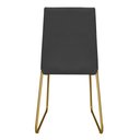 Ver imagem 4 de Kit 3 Cadeiras de Jantar Lille Base Aramado Gold Veludo Cinza - Montanaris Decor