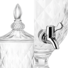 Suqueira Jarra de Cristal Vidro Modelo Diamond 5 Litros C/ Torneira Premium Casa Chique Mesa Posta - 3