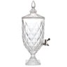 Suqueira Jarra de Cristal Vidro Modelo Diamond 5 Litros C/ Torneira Premium Casa Chique Mesa Posta - 1