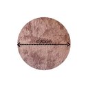 Ver imagem 3 de Tapete Redondo 0,80cm Quarto Sala Escritório Pelo Macio.:nude