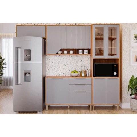 Cozinha Completa 4 Peças Celeste C265 Cinamomo/Platina MGM