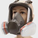 Ver imagem 1 de Mascara Respirador Facial 3m 6800 + Cartucho 6001