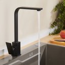 Ver imagem 6 de Torneira Monocomando Bancada Cozinha Bica Alta Preto Fosco