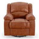 Ver imagem 4 de Poltrona do Papai Reclinável Melim Glider Giratória Pu Brilho Fh1 - D'rossi Cor Caramelo