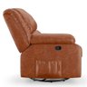 Poltrona do Papai Reclinável Melim Glider Giratória Pu Brilho Fh1 - D'rossi Cor Caramelo - 2