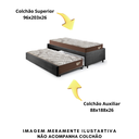 Ver imagem 7 de Bicama Box para Dois Colchões Solteirão 96x203 Suede